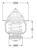 Thermostat, Kühlmittel BorgWarner (Wahler) 410182.84D Bild Thermostat, Kühlmittel BorgWarner (Wahler) 410182.84D
