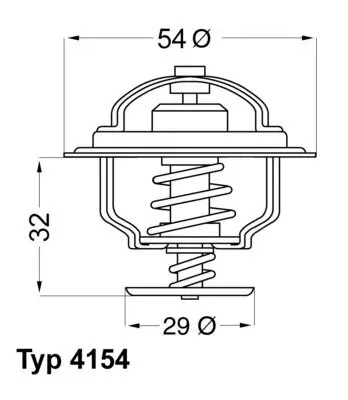 Thermostat, Kühlmittel BorgWarner (Wahler) 4154.88D Bild Thermostat, Kühlmittel BorgWarner (Wahler) 4154.88D