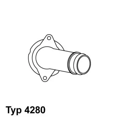 Thermostat, Kühlmittel BorgWarner (Wahler) 4280.85D