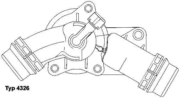 Thermostat, Kühlmittel BorgWarner (Wahler) 4326.97D