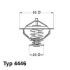 Thermostat, Kühlmittel BorgWarner (Wahler) 4446.83D Bild Thermostat, Kühlmittel BorgWarner (Wahler) 4446.83D