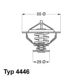 Thermostat, Kühlmittel BorgWarner (Wahler) 4446.83D