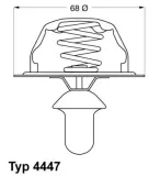 Thermostat, Kühlmittel BorgWarner (Wahler) 4447.85D