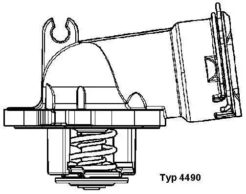 Thermostat, Kühlmittel BorgWarner (Wahler) 4490.87D