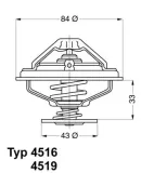 Thermostat, Kühlmittel BorgWarner (Wahler) 4516.85D