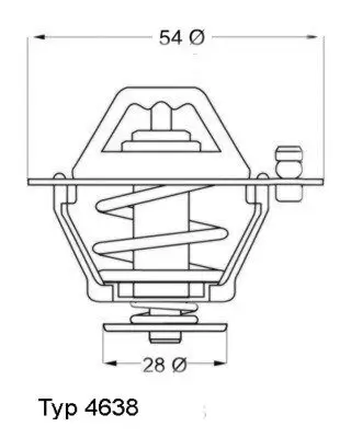Thermostat, Kühlmittel BorgWarner (Wahler) 4638.82D