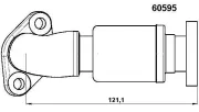 Rohrleitung, AGR-Ventil BorgWarner (Wahler) 60595D