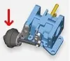 Unterdrucksteuerventil, Abgasrückführung Bypassklappe BorgWarner (Wahler) 710336 Bild Unterdrucksteuerventil, Abgasrückführung Bypassklappe BorgWarner (Wahler) 710336