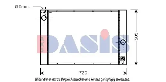 Kühler, Motorkühlung AKS DASIS 051006N Bild Kühler, Motorkühlung AKS DASIS 051006N