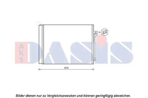 Kondensator, Klimaanlage AKS DASIS 052021N Bild Kondensator, Klimaanlage AKS DASIS 052021N