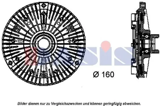Kupplung, Kühlerlüfter AKS DASIS 058013N Bild Kupplung, Kühlerlüfter AKS DASIS 058013N
