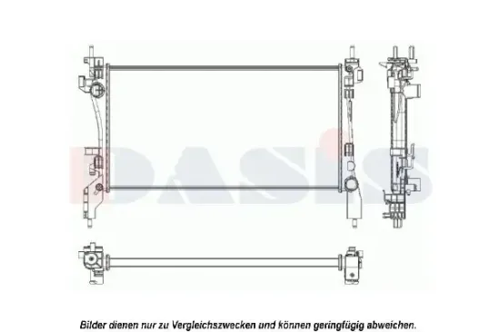 Kühler, Motorkühlung AKS DASIS 060026N Bild Kühler, Motorkühlung AKS DASIS 060026N
