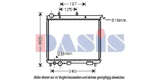 Kühler, Motorkühlung AKS DASIS 060028N Bild Kühler, Motorkühlung AKS DASIS 060028N