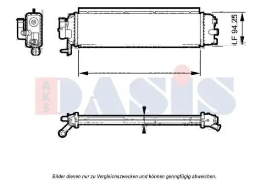 Kühler, Motorkühlung AKS DASIS 060061N Bild Kühler, Motorkühlung AKS DASIS 060061N