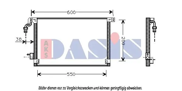 Kondensator, Klimaanlage AKS DASIS 062003N