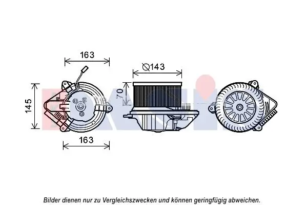 Innenraumgebläse AKS DASIS 068014N