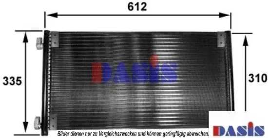 Kondensator, Klimaanlage AKS DASIS 082018N Bild Kondensator, Klimaanlage AKS DASIS 082018N