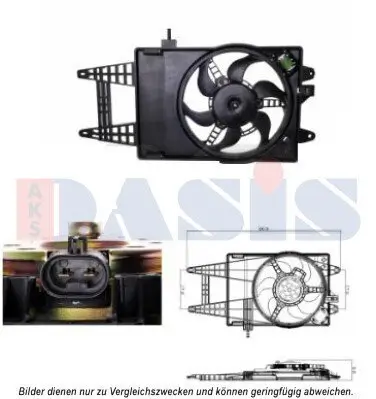 Lüfter, Motorkühlung 12 V AKS DASIS 088082N