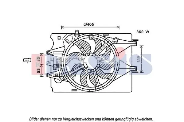 Lüfter, Motorkühlung AKS DASIS 088104N