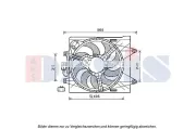 Lüfter, Motorkühlung 12 V AKS DASIS 088147N