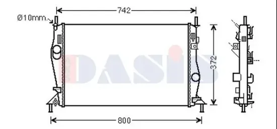 Ölkühler, Motoröl AKS DASIS 096035N Bild Ölkühler, Motoröl AKS DASIS 096035N