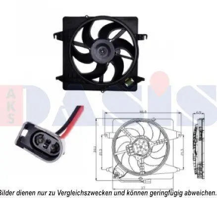 Lüfter, Motorkühlung AKS DASIS 098117N Bild Lüfter, Motorkühlung AKS DASIS 098117N