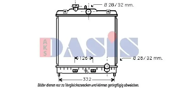 Kühler, Motorkühlung AKS DASIS 103002N