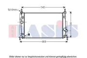 Kühler, Motorkühlung AKS DASIS 110073N