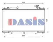 Kühler, Motorkühlung AKS DASIS 110092N