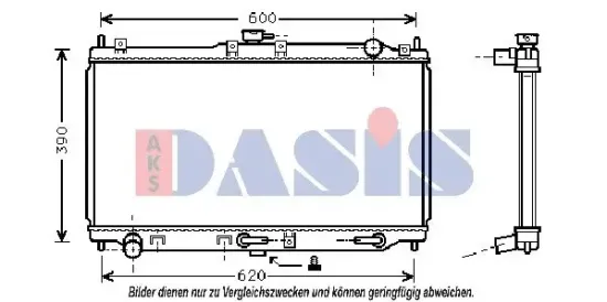 Kühler, Motorkühlung AKS DASIS 111300N Bild Kühler, Motorkühlung AKS DASIS 111300N
