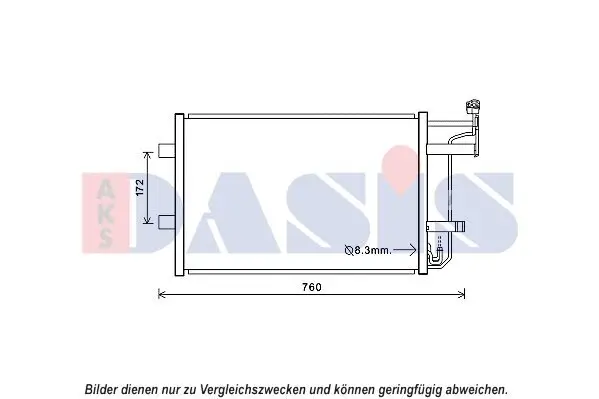 Kondensator, Klimaanlage AKS DASIS 112042N