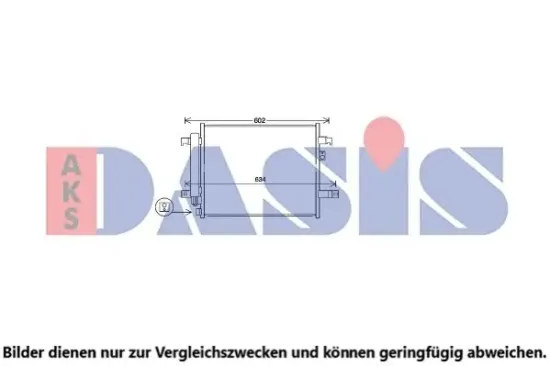 Kondensator, Klimaanlage AKS DASIS 112047N Bild Kondensator, Klimaanlage AKS DASIS 112047N