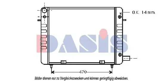 Wärmetauscher, Innenraumheizung AKS DASIS 159026N Bild Wärmetauscher, Innenraumheizung AKS DASIS 159026N