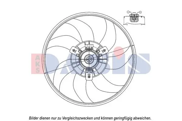 Lüfter, Motorkühlung AKS DASIS 158101N