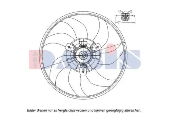 Lüfter, Motorkühlung AKS DASIS 158101N Bild Lüfter, Motorkühlung AKS DASIS 158101N