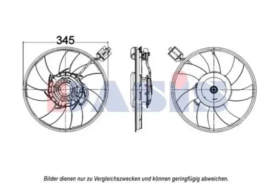 Lüfter, Motorkühlung AKS DASIS 158104N Bild Lüfter, Motorkühlung AKS DASIS 158104N