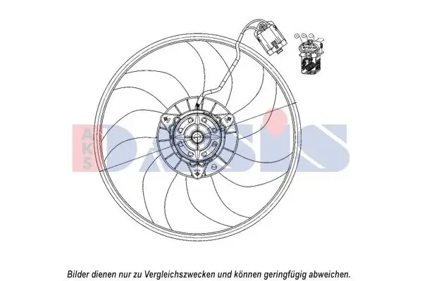 Lüfter, Motorkühlung AKS DASIS 158111N