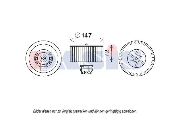 Innenraumgebläse AKS DASIS 158114N