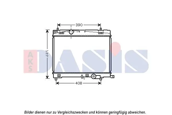 Kühler, Motorkühlung AKS DASIS 210246N