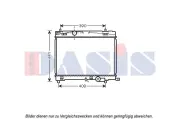 Kühler, Motorkühlung AKS DASIS 210246N