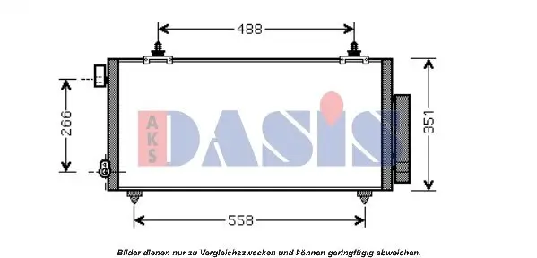 Kondensator, Klimaanlage AKS DASIS 212046N