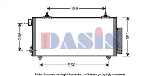 Kondensator, Klimaanlage AKS DASIS 212046N Bild Kondensator, Klimaanlage AKS DASIS 212046N