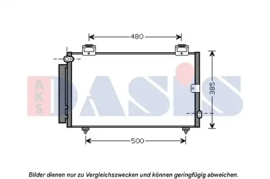 Kondensator, Klimaanlage AKS DASIS 212084N Bild Kondensator, Klimaanlage AKS DASIS 212084N