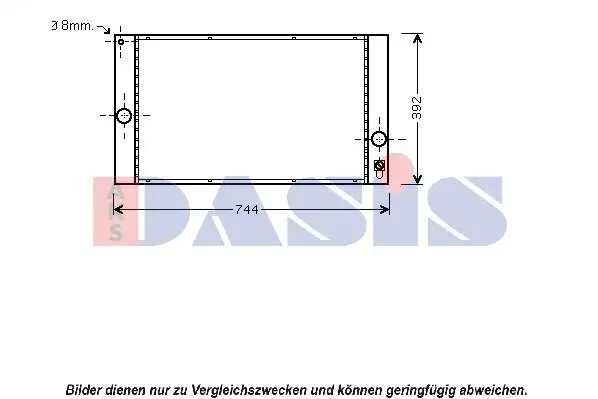 Kühler, Motorkühlung AKS DASIS 220023N