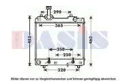 Kühler, Motorkühlung AKS DASIS 320052N