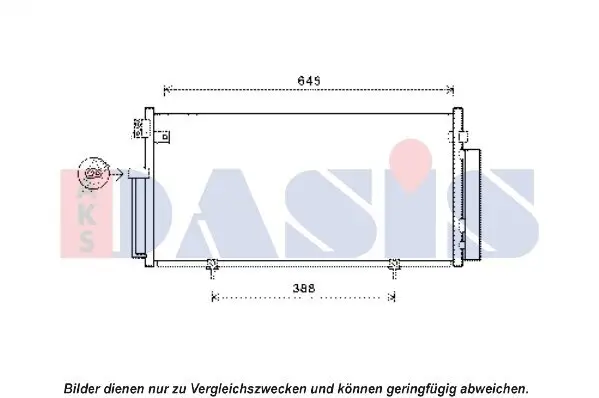 Kondensator, Klimaanlage AKS DASIS 352017N