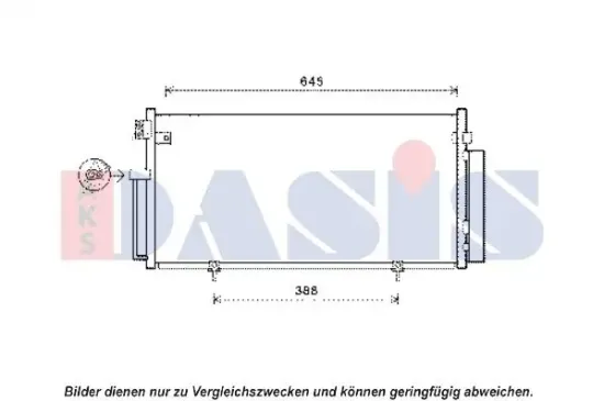Kondensator, Klimaanlage AKS DASIS 352017N Bild Kondensator, Klimaanlage AKS DASIS 352017N
