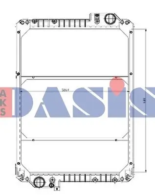 Kühler, Motorkühlung AKS DASIS 480490N Bild Kühler, Motorkühlung AKS DASIS 480490N
