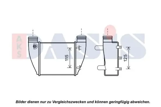 Ladeluftkühler rechts AKS DASIS 487043N Bild Ladeluftkühler rechts AKS DASIS 487043N