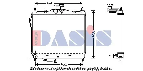 Kühler, Motorkühlung AKS DASIS 510028N